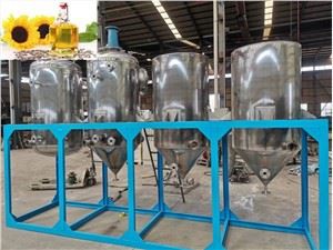 Machine de raffinage d’huile de soja de première qualité